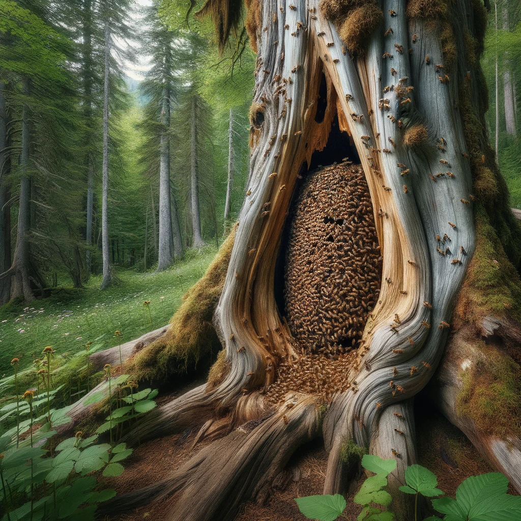 Bees in a tree